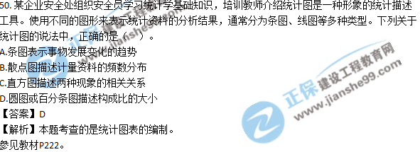 2017安全工程師《生產管理知識》試題答案及解析單選41-50