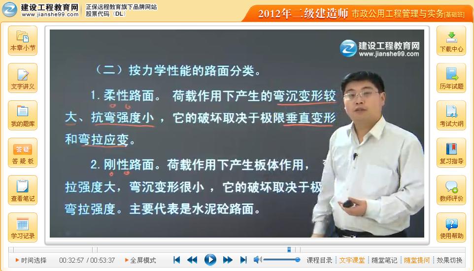 2012年二級(jí)建造師《市政工程管理與實(shí)務(wù)》公開(kāi)課
