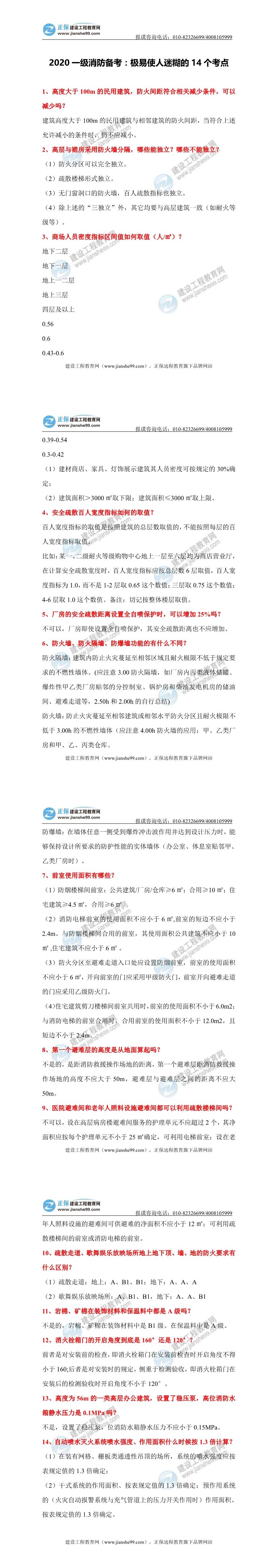 消防工程師考點(diǎn) 消防工程師考點(diǎn)