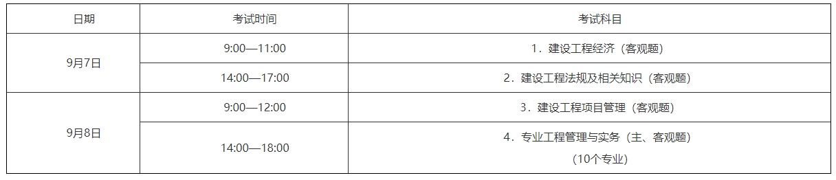 山西一級(jí)建造師考試時(shí)間 山西一級(jí)建造師考試時(shí)間